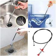Spring Pipe Dredging Tool 5 feet Cleaning Claw Multi-Tooth Drain Cleaning Claw Hair Clog Remover Catcher Sink Cleaner Home Improvement Tools