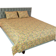 Allora Spring Serenity Print Bedsheet Super King – Yellow - PBS-0054