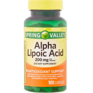 Spring Valley Alpha Lipoic Acid 200mg 100 Capsules