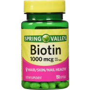 Spring Valley Biotin 1000mcg 150 Softgels