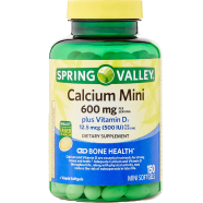 Spring Valley Calcium 600mg plus Vitamin D3 150 Mini Softgels