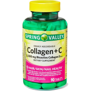 Spring Valley Collagen Plus Vitamin C 2500mg 90 Tablets