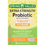 Spring Valley Extra-Strength Probiotic Vegetable 30 Capsules