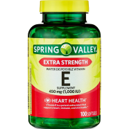 Spring Valley Extra Strength Water Dispersible Vitamin E Supplement 450 mg (1000iu) 100 Softgels