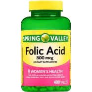 Spring Valley Folic Acid 800 mcg 400 Tablets
