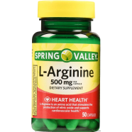 Spring Valley L-Arginine Capsules 500mg 50 Capsules