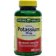 Spring Valley Potassium 99 mg 250 Caplets