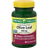 Spring Valley Standardized Extract Olive Leaf 150 mg 60 Capsules