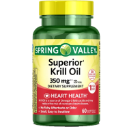 Spring Valley Superior Krill Oil Dietary Supplement 60 Softgels