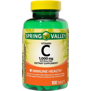 Spring Valley Vitamin C with Rose Hips 1000mg 100 Tablets