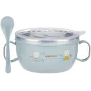 Stainless Steel Baby Feeding Bowl Set – Insulated, Double-Layered, Cartoon Design, With Lid and Spoon | Easy to Clean Tableware For Kids 1 Pcs icon