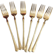 Stainless Steel Fork Set- 6 Pcs 