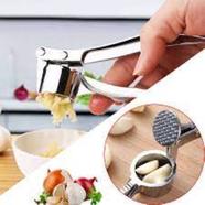 Stainless Steel Manual Garlic Press Squeezer Crusher Kitchen Cooking Gadget