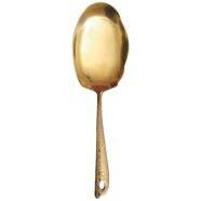 Stainless Steel Rice Spoon Gold Color