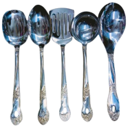 Stainless Steel Serving Spoon Set-5 Pcs Set