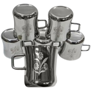 Stainless Steel Tea Cups Set Of 6 Pcs