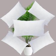 Standard Fiber Cushion, Tissue Fabric White 20x12 Inch Set of 5 - 77230