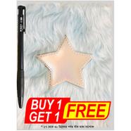 Star Design Notebook with Premium Cover (Free M and G Ball Pen) - NP005