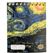 Starry Night Spiral Pocket Notebook