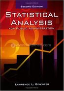 Statistical Analysis for Public Administration