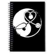 Stethoscope 1 - Spiral Notebook [120 Pages] [Black Cover]