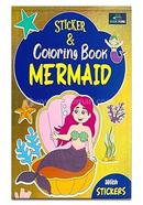 Sticker and Coloring Book - Mermaid 