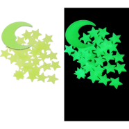 Stickonn Plastic Fluorescent Glow In The Wall Sticker (3.8x3.8 cm) Green icon