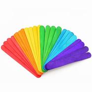 Sticks Multi-Colored Large Size ice Cream Sticks to Craft Making Pack of 50