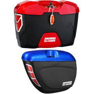 Studds Explorer And Safari Side Luggage Box For Motorcycle With Clump And Fittings (Random Color Selection)
