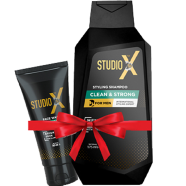 Studio X Clean And Strong Shampoo For Men 355ml (50ml Facewash Free)
