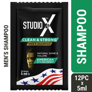 Studio X Clean And Strong Shampoo For Men (5ml X 12 Pcs)