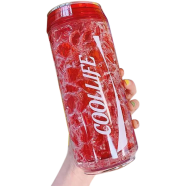 Summer Drinking Cans Cup Creative Fashion Plastic Water Bottle With Lid Outdoor Sports Kawaii Students Drinking Straw Ice Cup