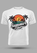 Summer Vibes Men's Stylish Half Sleeve T-Shirt - Size: L