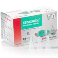 Sungshim Insulin Pen Needle, 32Gx4mm. 100/box