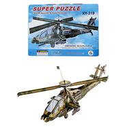 Super 3D Puzzle AH-64 Apache Armed Helicopter XY 319