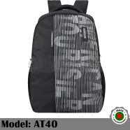 Super Lightweight School College Laptop Backpack (AT40) Black