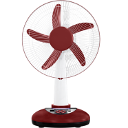 Super Star Rechargeable Table Fan 16 Inch- 1490141511 - Red