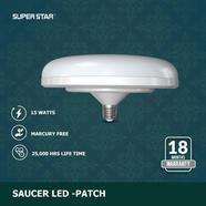 Super Star Saucer AC LED Daylight Bulb 15 Watt E27 (Patch) - 1290272527