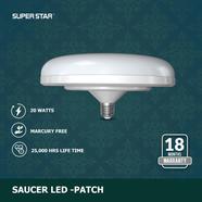 Super Star Saucer AC LED Daylight Bulb 20 Watt E27 (Patch) - 1290272727