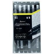 Superior Fine liner Pens - 6 pcs