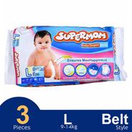 Supermom Baby Belt System Diaper (L Size) (9-14kg) (3Pcs)