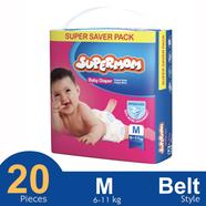 Supermom Belt System Baby Diaper (M Size) (6-11kg) (20pcs)