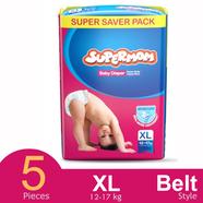 Supermom Belt System Baby Diaper (XL Size) (12-17kg) (5pcs)