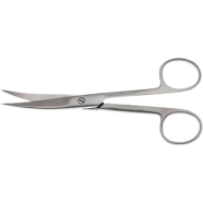 Surgical Instrument Blunt/Sharp Curved Stainless Steel Dressing Scissor (5 Inch)