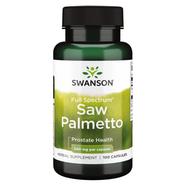 Swanson Saw Palmetto Natural DHT blocker for Healthy Hair, Men Prostate Health and Urinary Health Support (540mg - 100 counts) -272006176