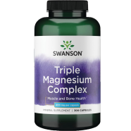 Swanson Triple Magnesium Complex 400 mg 100 Capsules