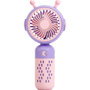 Sweet Cartoon Mini Fan USB Rechargeable Handheld Fan for Kids and Travel Use (Multicolor)