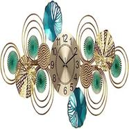 TAISK Metal Wall Clock for Living Room, Creative Large Decoration Wall Clock Silent Wall Clock Non Ticking Clock for Home Kitchen Office,Gold,92x45cm icon