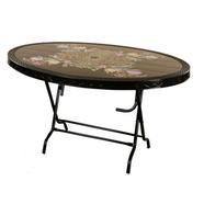TEL 6 Seated Deluxe Table-Print Black Flower (St/L) - 861490