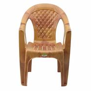 TEL Polypropylene Supreme Diamond Chair With Arm - Sandal Wood - 861039
